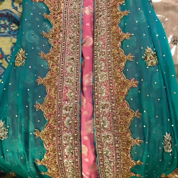 Indian Pakistani bridal maxi evening gown - Picture 6 of 9